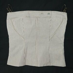 Zara Button Pinstripe Corset Top NWT XS